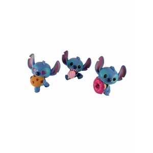 Disney Stitch Feed Me Series Lot Of 3  Cookie, Donut, Pink Ice Cream Just Play